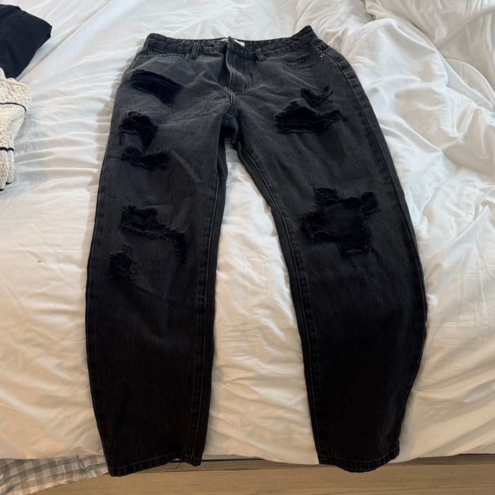Showpo Gray Denim Jeans